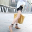 รองเท้าคัทชูทรงหน้าวี Style Tod (สีครีม)