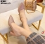 รองเท้าคัทชูส้นตันกลิตเตอร์ (สีเงิน)