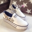 พร้อมส่ง : รองเท้าผ้าใบทรงโลฟเฟอร์ลายดอกไม้