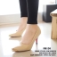 พร้อมส่ง : รองเท้าคัทชู Zara หัวทอง (สีครีม)