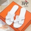 รองเท้าแตะ Style Hermes (สีครีม)