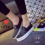 รองเท้าผ้าใบสไตล์ Celine (สีดำ)