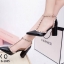 รองเท้าคัทชู Style Valentino T-Strap (สีชมพู)