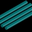 Turcite rod - A (Blue) (Turcite Rod Dia25x1000mm)