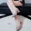รองเท้าคัทชูส้นตันกลิตเตอร์ (สีดำ)