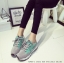 พร้อมส่ง : รองเท้าผ้าใบทรงสปอร์ตทูโทน (สีเทา)