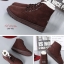 รองเท้าผ้าใบกันหนาวบุขน (สีชมพู)