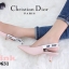 รองเท้าคัทชูรัดส้นสไตล์ Dior (สีชมพู)