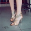 รองเท้าส้นเข็มสไตล์ Jimmy Choo (สีขาว)