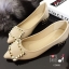 พร้อมส่ง : รองเท้าคัทชู Manolo Blahnik Style (สีครีม)