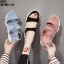 รองเท้าแตะลำลองคาดหน้าพื้นหมี (สีชมพู)