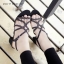 รองเท้าส้นตันแต่งอะไหล่ Style Zara (สีตาล)