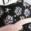 พร้อมส่ง : รองเท้าผ้าใบ Dior Fusion Sneakers (ดำดอกชมพู)