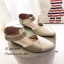 รองเท้าคัทชูปิดส้นเมจิกเทป (สีทอง)