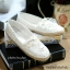 พร้อมส่ง : รองเท้าส้นแบนลูกไม้ถักนิ่ม (สีดำ)