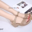 รองเท้าลำลองสายไขว้กากบาท (สีดำ)