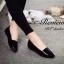 พร้อมส่ง : รองเท้าส้นแบนสไตล์ Houndstooth (ลายเสือ)