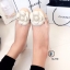 รองเท้าคัทชูดอก CC (สีครีม)