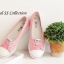 พร้อมส่ง : รองเท้าผ้าใบสไตล์เกาหลี (สีชมพู)