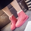 รองเท้าผ้าใบกันหนาวบุขน (สีชมพู)