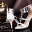 รองเท้าส้นเข็มสไตล์ Jimmy Choo (สีขาว)