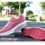 พร้อมส่ง : รองเท้าผ้าใบเสริมส้นทรงsport (สีชมพู)