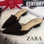 พร้อมส่ง : รองเท้าหัวแหลม STYLE ZARA (สีแดง)