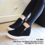พร้อมส่ง : รองเท้าเสริมส้นทรงหุ้มข้อ (สีแดง)