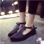 พร้อมส่ง : รองเท้าหนังทรง Oxford (สีดำ)