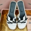รองเท้าแตะ Hermes Leaf Leather Sandal (สีดำ)