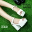พร้อมส่ง : รองเท้าStyle nanda Shoes หน้าสวม (สีดำ)
