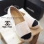 พร้อมส่ง : รองเท้าทรงสวมสไตล์ Espadrilles (สีขาว)