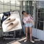 รองเท้า Slipper ทรงเปิดส้น (สีครีม)