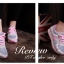 พร้อมส่ง : รองเท้าผ้าใบ NB Milatary Style (สีชมพู)