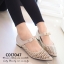 พร้อมส่ง : รองเท้าคัทชูกากเพชร (สีทอง)