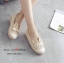 รองเท้าลูกไม้ส้นปอหูกระต่าย (สีน้ำเงิน)